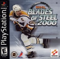 NHL Blades of Steel 2000 PAL Playstation PAL box art